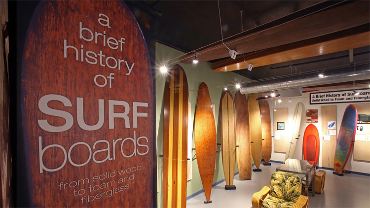 A Brief History of Surfboards: a permanent exhibit at California Surf Museum | Photo: CSM