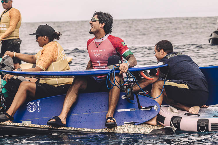 Gabriel Medina: his epic ride at Olympic Teahupoo earned him a 9.90 | Photo: Franco/ISA