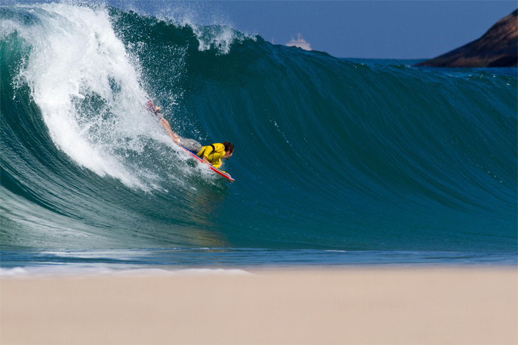 Itacoatiara, Niterói: the spot where Guilherme Tâmega first reach a bodyboarding final aged 13 | Photo: IBA/Specker