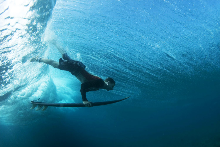 Duck diving: all you need is to take a deep breath