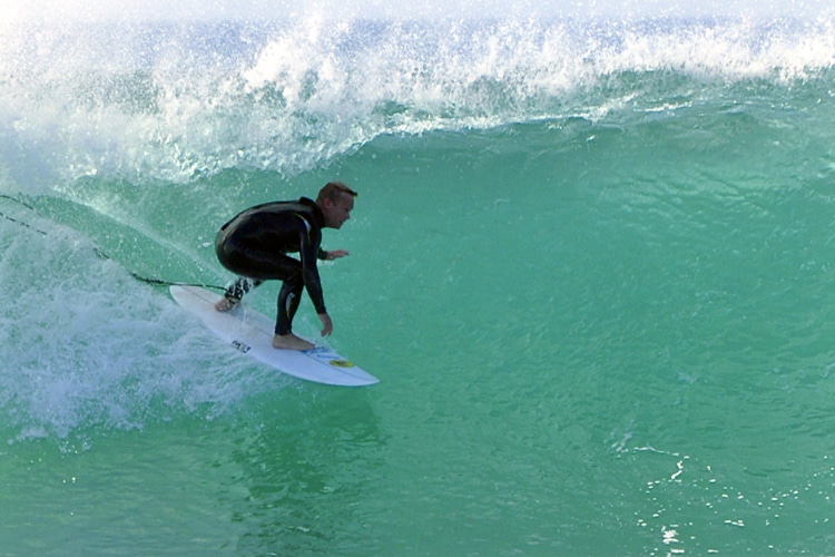 Joey Buran: surfing Newport Beach | Photo: Buran Family Archive