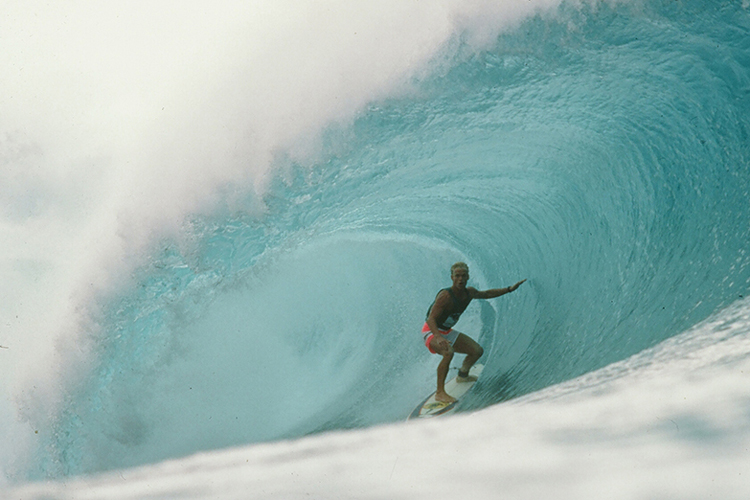 Winning the Pipeline Masters, December 17, 1984: after falling on my first wave, I never fell again. It was my dream come true. In a defining line of surf history, I became the last surfer to win the Pipe Masters on a single-fin surfboard. In the 50 years of Pipeline Masters contests, Rob Machado and I are still the only Californians to ever win surfing's most prestigious event | Photo: Aaron Chang