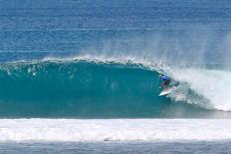 Lance's Right: a fast and shallow wave that is best ridden at six-to-eight feet | Photo: WSL