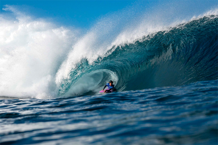 Lionel Medina: the bodyboarder scored a Perfect 10-point wave at the 2021 Quemao Class | Photo: Quemao Class