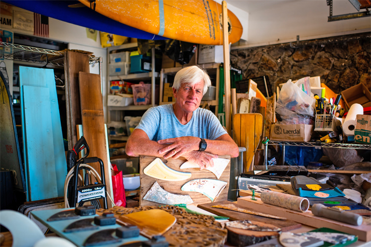 Mark Cunningham: the bodysurfer is also a passionate artist | Photo: Billabong