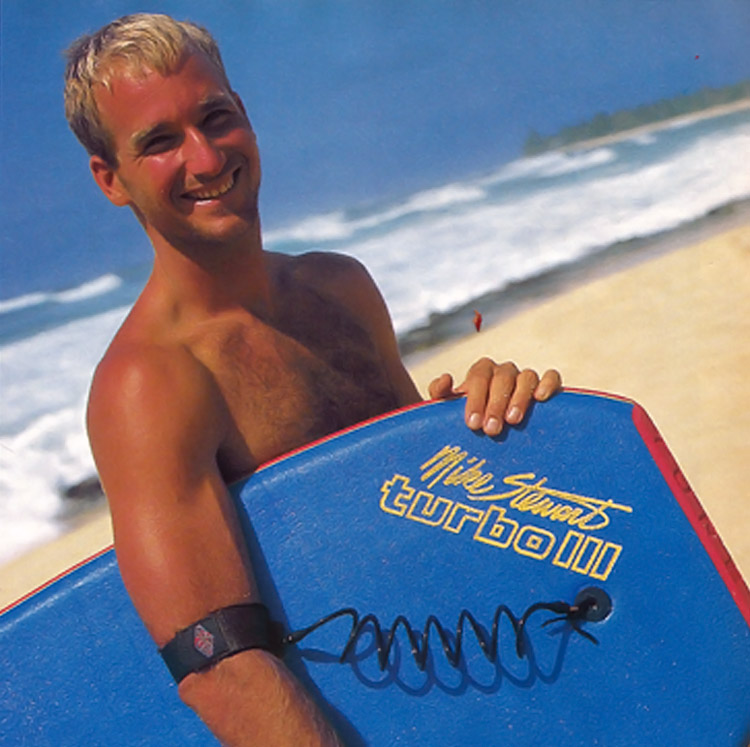 Mike Stewart: promoting the Gyroll bodyboard leash