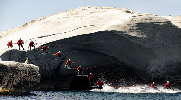 Nikolas Plytas: taking wakeboarding to the extreme in Milos Island | Photo: Red Bull