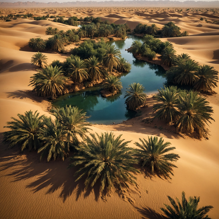 Oasis: vegetation can help grow an oasis but also help it retain water | Photo: Shutterstock