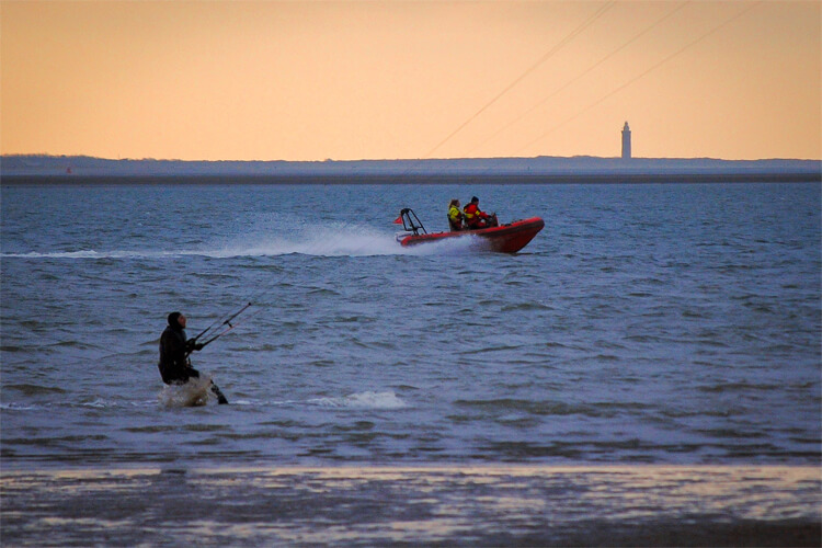 Rockanje: a popular kitesurfing spot in the Netherlands | Photo: Reddingsbrigade Rockanje