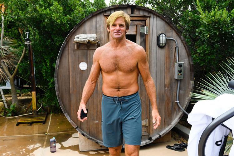 Sauna: the perfect complement for surfing | Photo: Laird Hamilton Archive