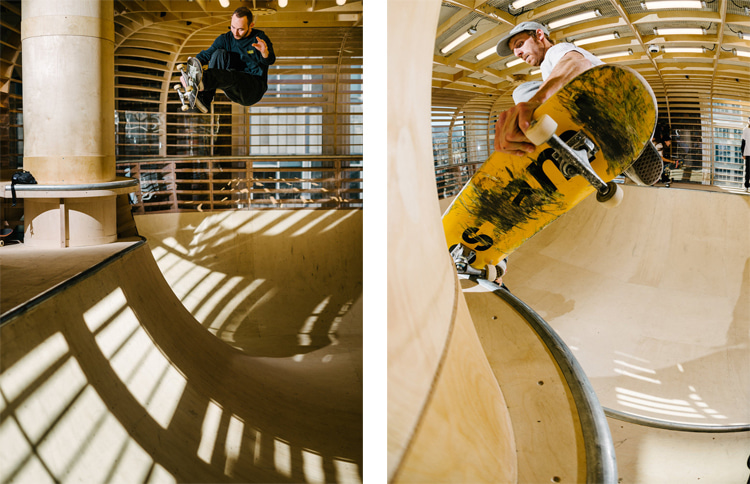 The Bowl: skaters ride Selfridges with a view over Oxford Street, London | Photo: TCO London