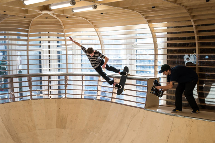 Selfridges, Oxford Street, London: the legendary department store has fully enclosed skate bowl for you to ride at Designer Street Room | Photo: Selfridges