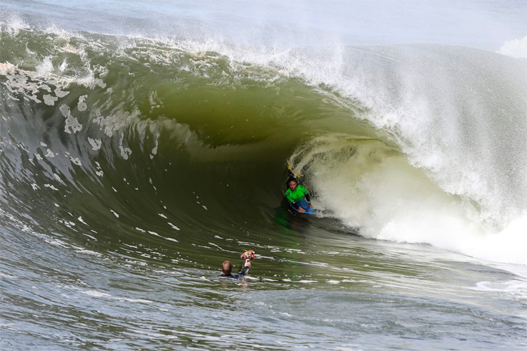 Shark Island: one of the heaviest bodyboarding slab waves in Australia | Photo: SIC