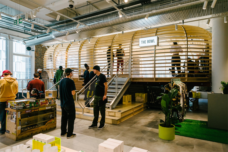 Selfridges, London: the skate bowl can be found at the Designer Street Room on floor 1 | Photo: TCO London