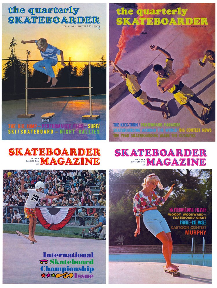 The Quarterly Skateboarder: the world's first skateboard magazine was later renamed Skateboarder Magazine