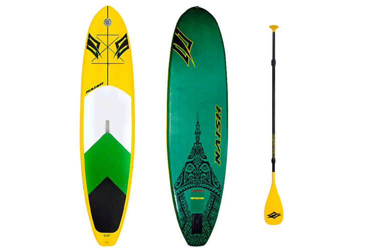 The Stand-Up Paddleboard (SUP): a long surfboard and paddle | Photo: Naish